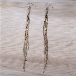 ❤️ Gold Long Tassel Earrings
